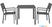 Bolero Valletta Grijs Latten Tuin Tafel 780mm - HZ021 5