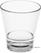 Olympia Kristallon Polycarbonaat Stapelbare Tumblers - Helder 250ml (6 Pack) - HZ080