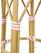 Bolero Parijse Stijl PE Rotan Barkrukken Koraal (2 Pack) - HZ143 2