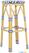 Bolero Parijse Stijl PE Rattan Barkrukken Blauw (2 Pack) - HZ145 4
