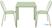 Bolero Adeline Stalen Vierkante Tafel 700mm Lichtgroen - HZ357 3