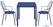 Bolero HZ359 Adeline Armstoelen Donkerblauw (4 stuks) 4