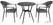 Bolero Santiago Outdoor Armstoelen Zwart (4 Stuks) - HZ598 5