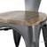 Bolero HZ805 Bistro Curve Armstoelen met Houten Zitting Donkergrijs (4 stuks) 3