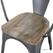 Bolero HZ805 Bistro Curve Armstoelen met Houten Zitting Donkergrijs (4 stuks) 4