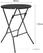 Bolero HZ892 Opvouwbare HDPE Bartafel Houtlook Zwart 800mm 5