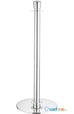 Bolero JA342 gepolijste RVS staanders met platte voet en inschuifbare banner (2 stuks)