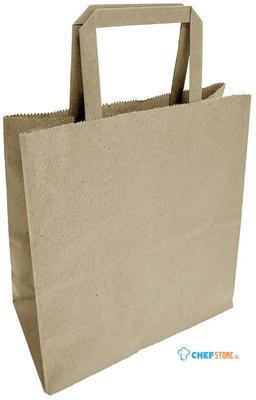 Fiesta Recyclable JA528 Fiesta Recycleerbare Platte Handvatten Bruine Papieren Tassen Medium (250 stuks)