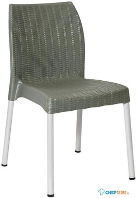 Bolero JA915 Elements Polypropyleen Rotan Stoelen Olijfgroen (4 stuks)