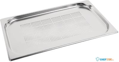 Geperforeerde Rvs Gn1/1 Bak | 2cm Hoog | Vogue | K827