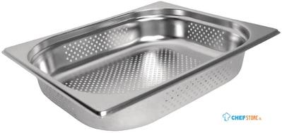 Geperforeerde Rvs Gn1/2 Bak | 15cm Hoog | Vogue | K846