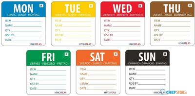 Voedseletiketten Kleurcode | Week Set | Vogue | L938