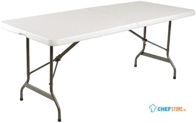Bolero LL001 Rechthoekige middenvouwtafel 6ft wit