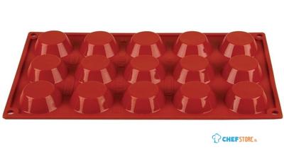Siliconen bakvorm | 15 taartjes | Pavoni Italia | N935