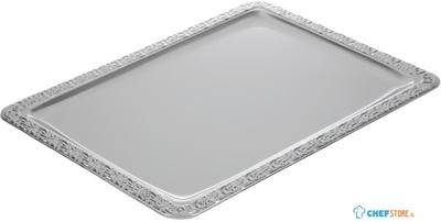 Rechthoekige RVS serveerschaal 42x31cm | P005