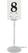 Olympia rvs tafelnummer standaard 100mm | P342 4