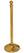 Bolero messing afzetpaal met bolle knop | S652