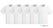 Whites Chefs Clothing SA822 Whites Boston Unisex Koksbuis Wit M (5 stuks)