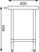 Werktafel | Rvs | 120cm | Vogue | T376 6