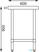 Werktafel | Rvs | 150cm | Vogue | T377 9