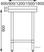 Werktafel | Achteropstand | Rvs | 60cm | Vogue | T379 6