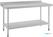 Werktafel | Achteropstand | Rvs | 150cm | Vogue | T382 4
