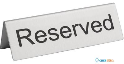 Olympia RVS tafelbordje RESERVED | U051