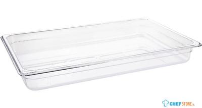 Gn Bak | Gn1/1 | 6.5cm Hoog | Polycarbonaat Transparant | Vogue | U224