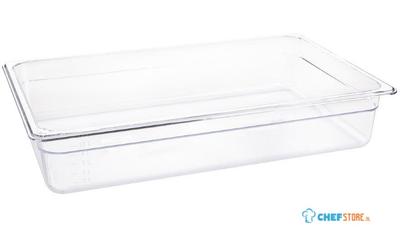 Gn Bak Gn1/1 | 10cm Hoog | Polycarbonaat Transparant | Vogue | U225