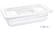 Polycarbonaat Bak | Transparant | Gn1/4 | 6.5cm Hoog | Vogue | U236 2