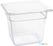 Polycarbonaat Bak | Transparant | Gn1/6 | 15cm Hoog | Vogue | U241