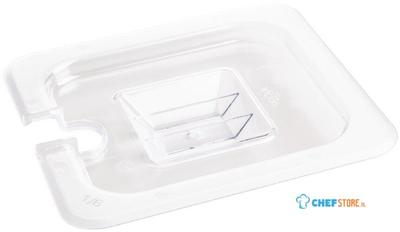 Polycarbonaat Deksel Met Lepeluitsparing | Gn1/6 | Vogue | U254