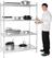 Voorraadrek | 4 Schappen | 122X61cm | Vogue | U257 2
