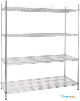 Voorraadrek | 4 Schappen | 152,5 X 61cm | Vogue | U258