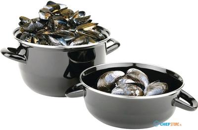 Olympia emaillen mosselpan 1,5kg porties | U264