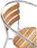 Bolero aluminium en essenhouten stoel 73cm (4 stuks) | U421 3
