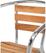 Bolero aluminium en essenhouten stoel 73cm (4 stuks) | U421 5