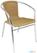Bolero aluminium en rotan stoel naturel | U422 2