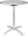 Bolero ronde tafel met kantelbaar RVS blad 60cm | U423