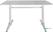 Bolero rechthoekige RVS tafel met dubbele tafelpoot 120cm | U432