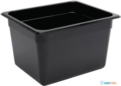 Gn Bak | Polycarbonaat | Zwart | Gn1/2 | 20cm Hoog | Vogue | U461