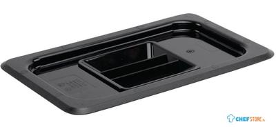 Polycarbonaat Deksel | Zwart | Gn1/4 | Vogue | U477