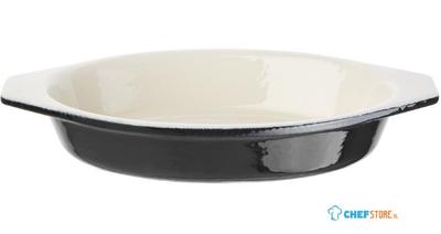 Ovale Gratineerschaal | Zwart | 65cl | Vogue | U563
