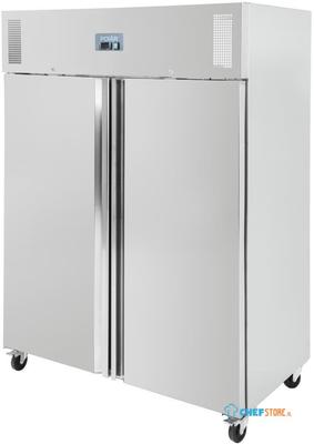Polar | Professionele 2-deurs vriezer | RVS | 1300 liter | U635