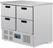 Gekoelde werkbank | 4 laden | 1/1GN | Motor onder | Polar U638 8