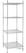 Voorraadrek | 4 Schappen | 61X61cm | Vogue | U884