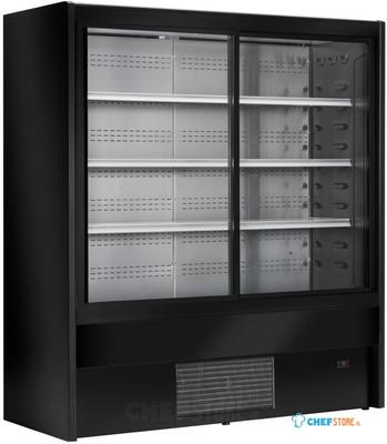 Zoin Cervinho Multideck Display Zwart met Schuifdeuren 1000mm - UA054-100
