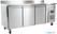 Polar U-Series Koelwerkbank met Drie Deuren en Opstand 417Ltr - UA065
