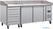 Polar U-Serie Dubbele Deur Pizzacounter met Granieten Blad en Deegladen 290Ltr - CT423