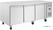 Polar U-Serie 3-Deurs Counter met Euronorm Opslag 634L - UA084